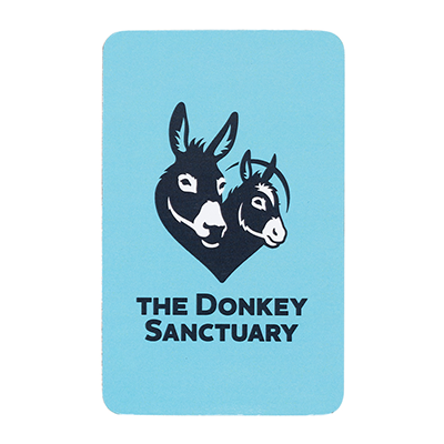Donkey Sanctuary Souvenir Fridge Magnet - grey logo